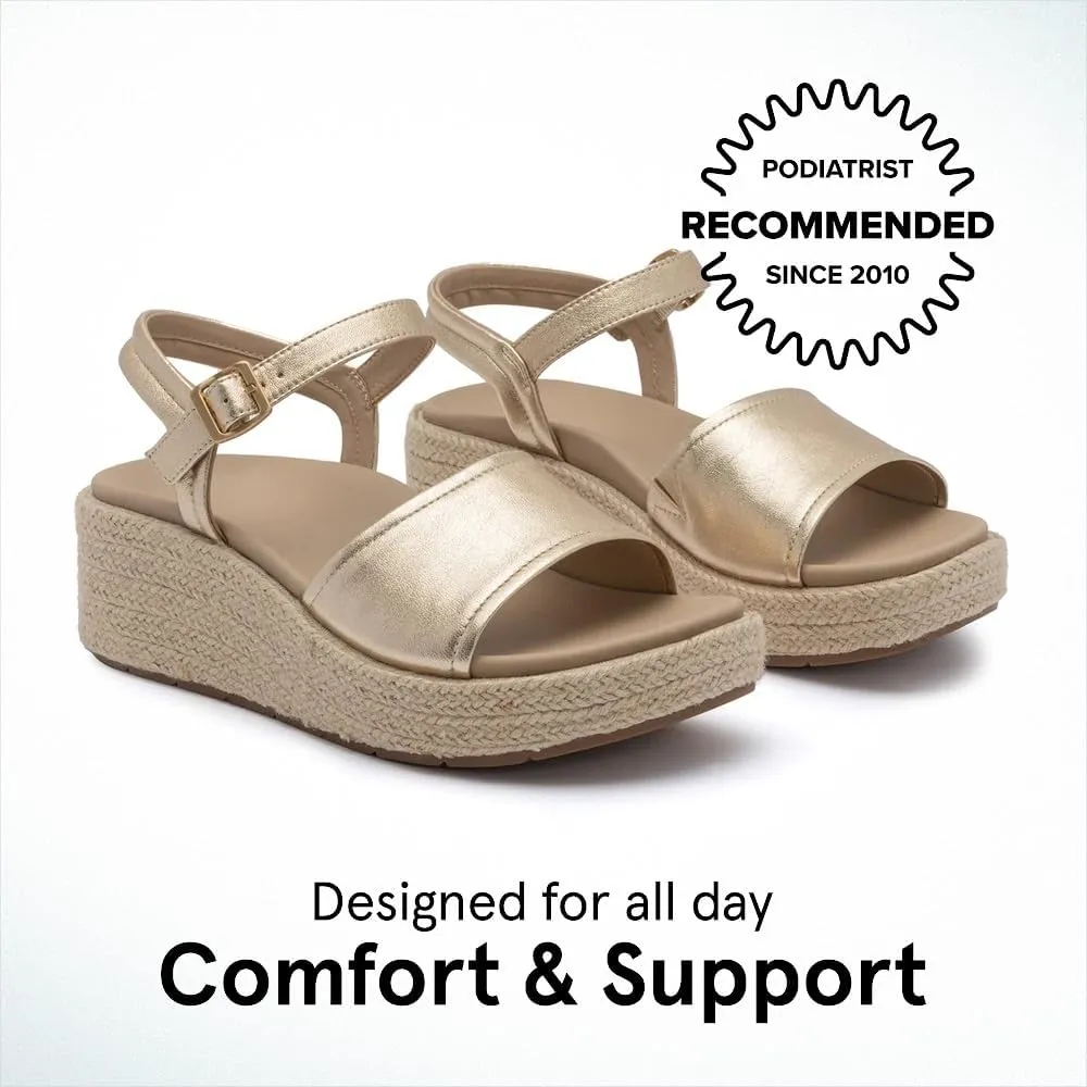 ABEO Solstice Buckle Sandals For Women | Arch Support Sandals Women's | Arch Support | Built-In Orthotic Insole
