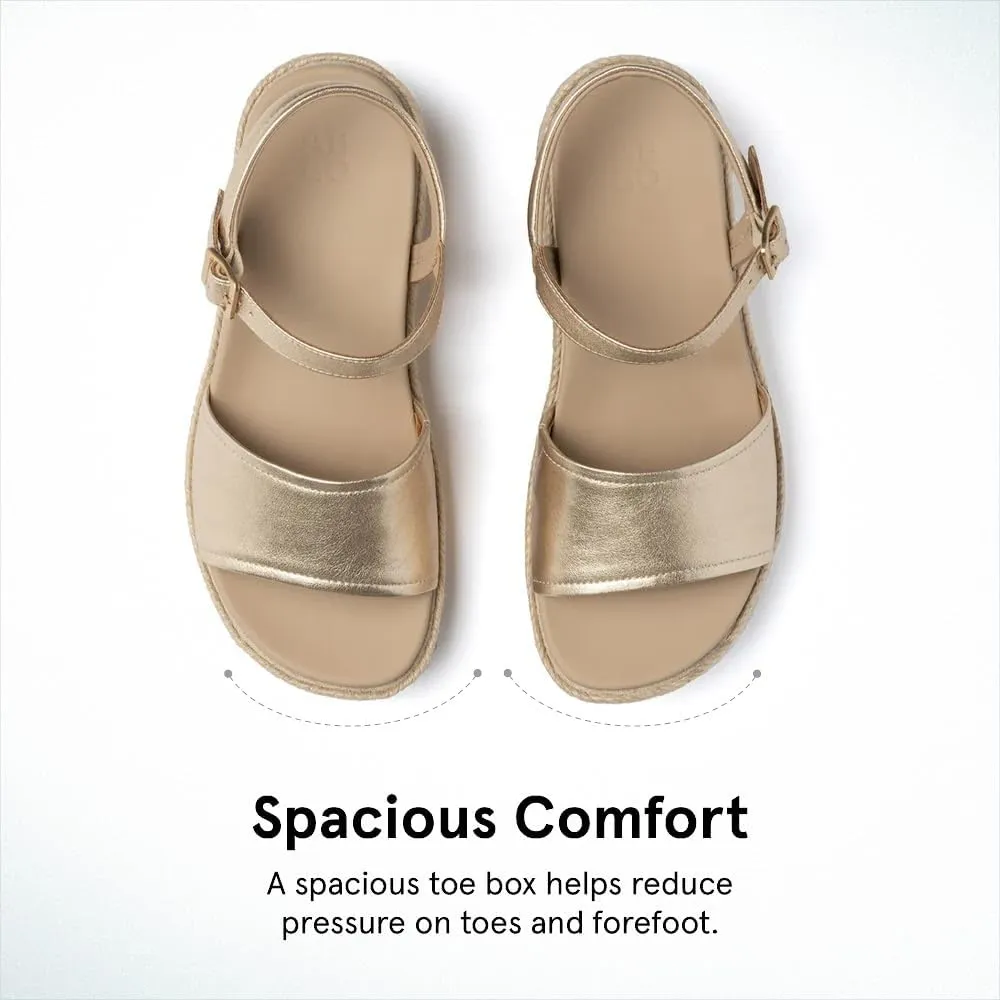 ABEO Solstice Buckle Sandals For Women | Arch Support Sandals Women's | Arch Support | Built-In Orthotic Insole