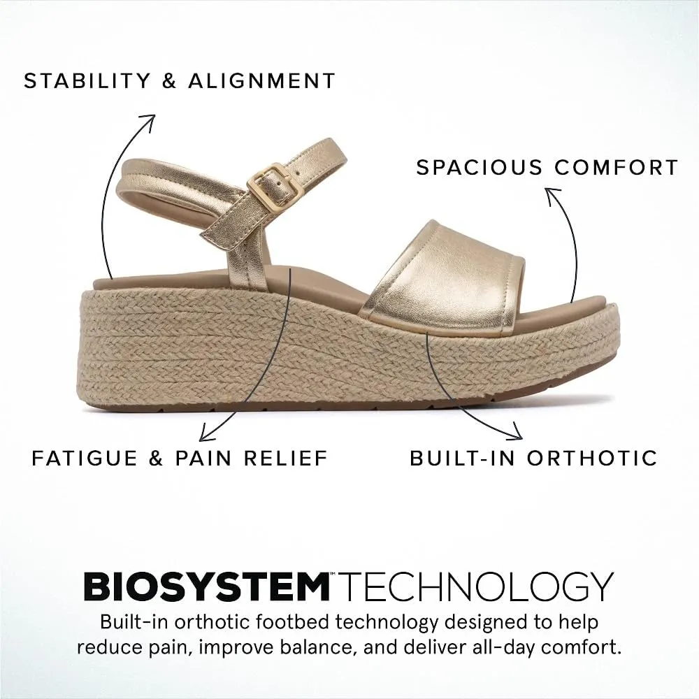 ABEO Solstice Buckle Sandals For Women | Arch Support Sandals Women's | Arch Support | Built-In Orthotic Insole