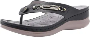 Arch Support Orthopedic Sandals for Women Comfortable Walking Shoes Lightweight Adjustable Straps Summer Beach Casual Outdoor Recovery Slides