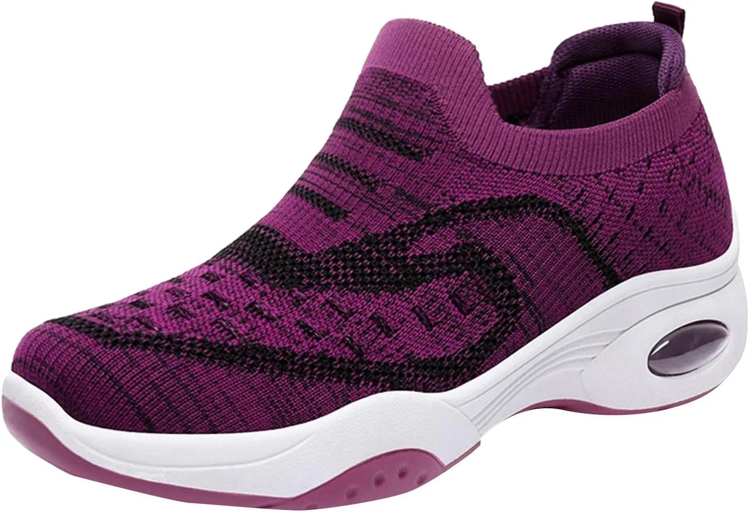 Arch Support Slip on Sneakers for Women Non Slip Workout Fashion Tennis Running Sneakers Business Office Shoe
