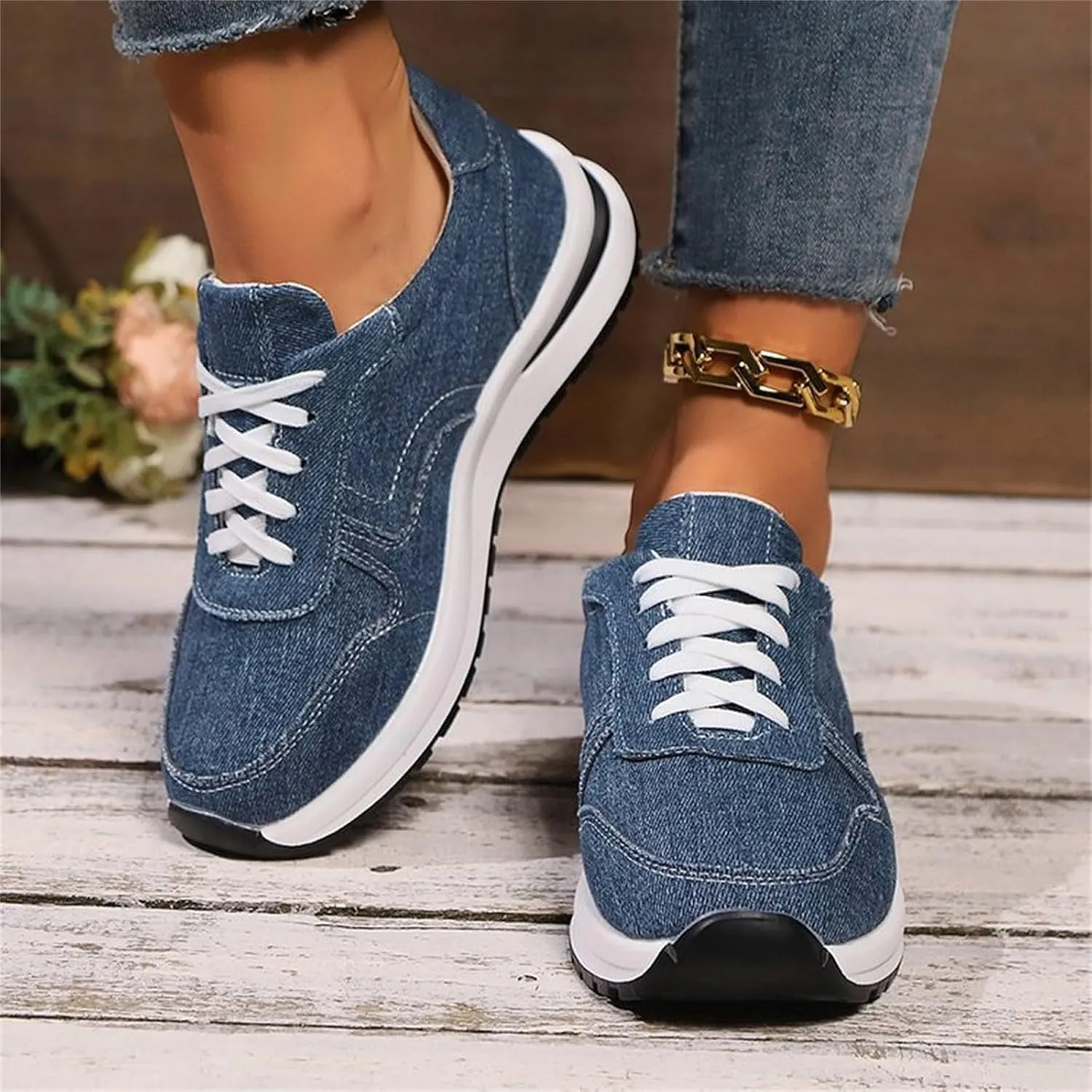 Arch Support Walking Shoes for Women Black Platform Shoes Casual Walking Shoes for Women Nursing Shoes for Women