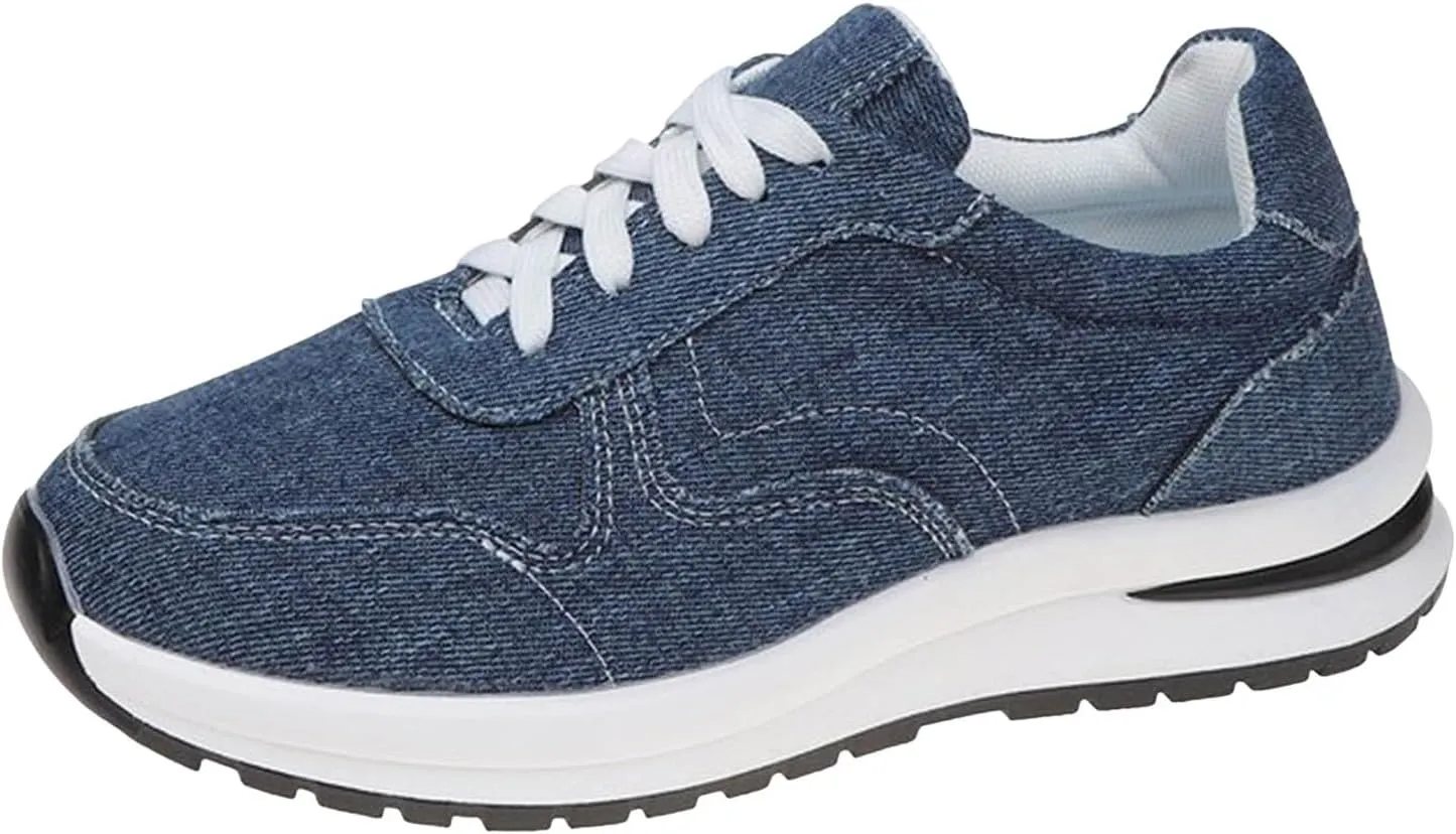 Arch Support Walking Shoes for Women Black Platform Shoes Casual Walking Shoes for Women Nursing Shoes for Women