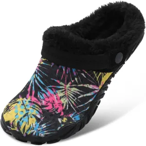 Besroad Womens Mens Furry Slides House Slippers Fuzzy Fluffy Bedroom Cozy Memory Foam Slippers Clogs