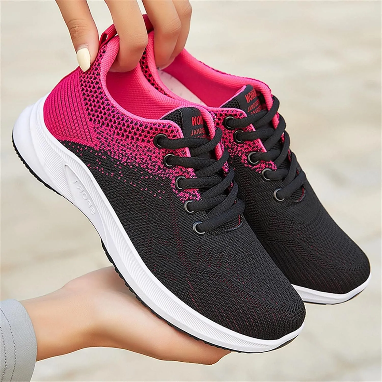 Black High Top Sneakers for Women Women Orthopedic Sneakers Walking Nursing Shoes Women Bowling Shoes Women Size 9 1/2 All White Slip Resistant Shoes for Women/Nurse Shoes