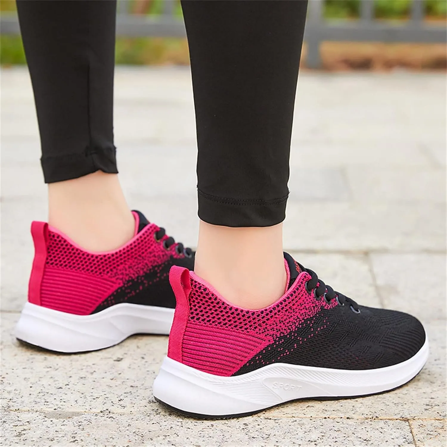 Black High Top Sneakers for Women Women Orthopedic Sneakers Walking Nursing Shoes Women Bowling Shoes Women Size 9 1/2 All White Slip Resistant Shoes for Women/Nurse Shoes
