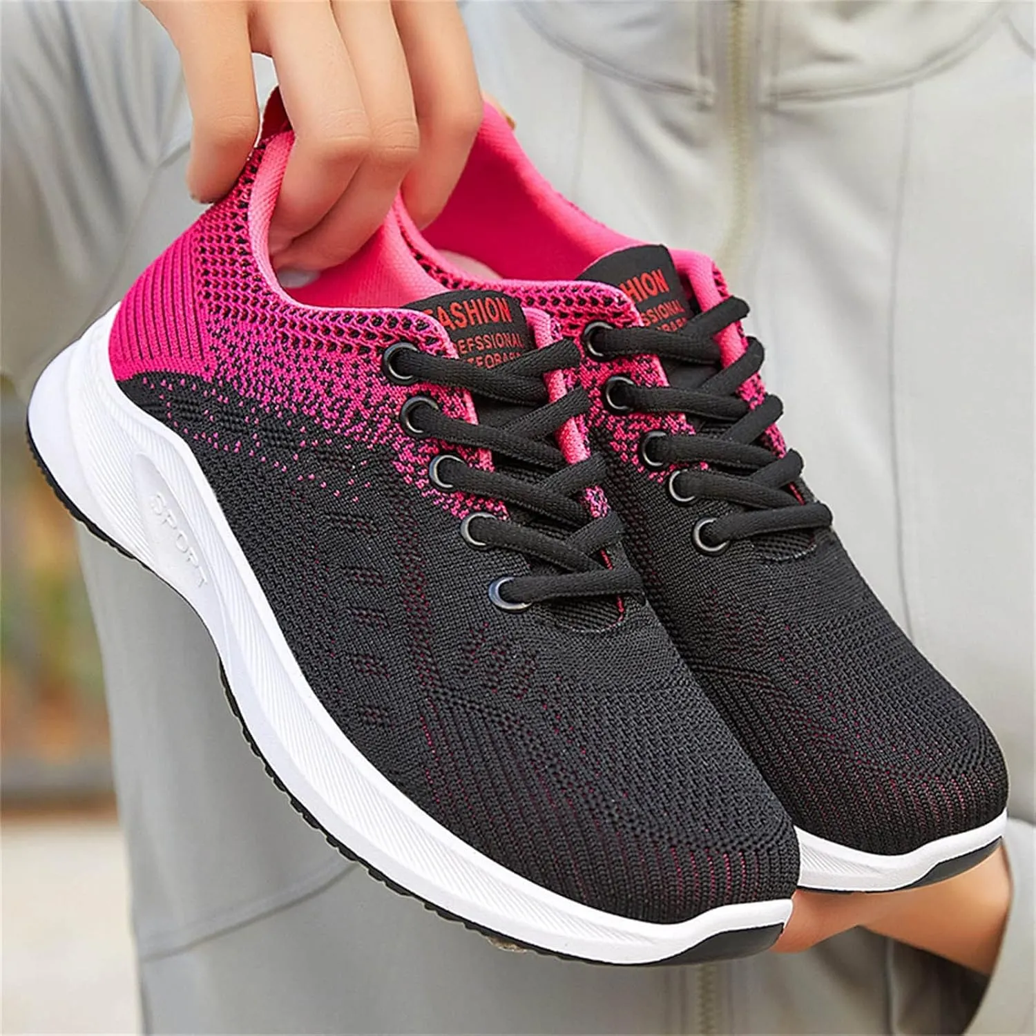 Black High Top Sneakers for Women Women Orthopedic Sneakers Walking Nursing Shoes Women Bowling Shoes Women Size 9 1/2 All White Slip Resistant Shoes for Women/Nurse Shoes