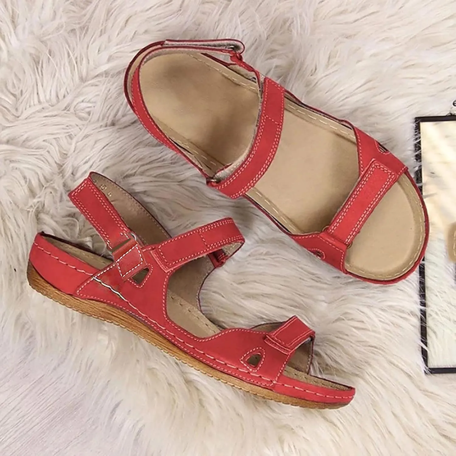 Black Orthopedic Sandals with Back Strap Women Wide Orthopedic House Slippers with Arch Support with Plantar Fasciitis Orthotic Fashion Sandals for Women 2025 Trendy High Arch Slippers for Women