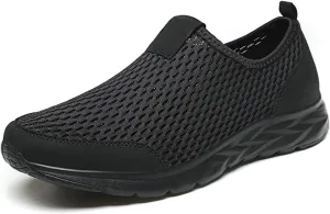 Breathable Mesh Slip on Shoes for Women Men Walking Loafer Indoor Outdoor Shoes Lightweight Non Slip Running Shoe Arch Support Slip On Sneakers Mesh Workout Sports Sneakers
