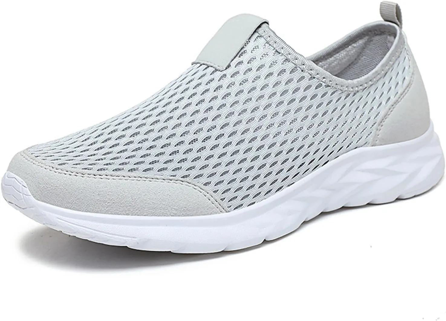 Breathable Mesh Slip on Shoes for Women Men Walking Loafer Indoor Outdoor Shoes Lightweight Non Slip Running Shoe Arch Support Slip On Sneakers Mesh Workout Sports Sneakers