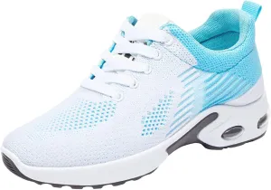 Casual Sneakers for Women Lightweight Breathable Non Slip Walking Shoes Air Cushion Running Tennis Walking Shoes Mesh Breathable Fashion Sneakers Work Tennis Sport Athletic Trainers