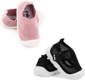Charrost Baby First-Walking Shoes Size 5 Kid Shoes Toddler Infant Boys Girls Soft Sole Sandals Non Slip Mesh Breathable Lightweight Slip-on Sneakers Outdoor