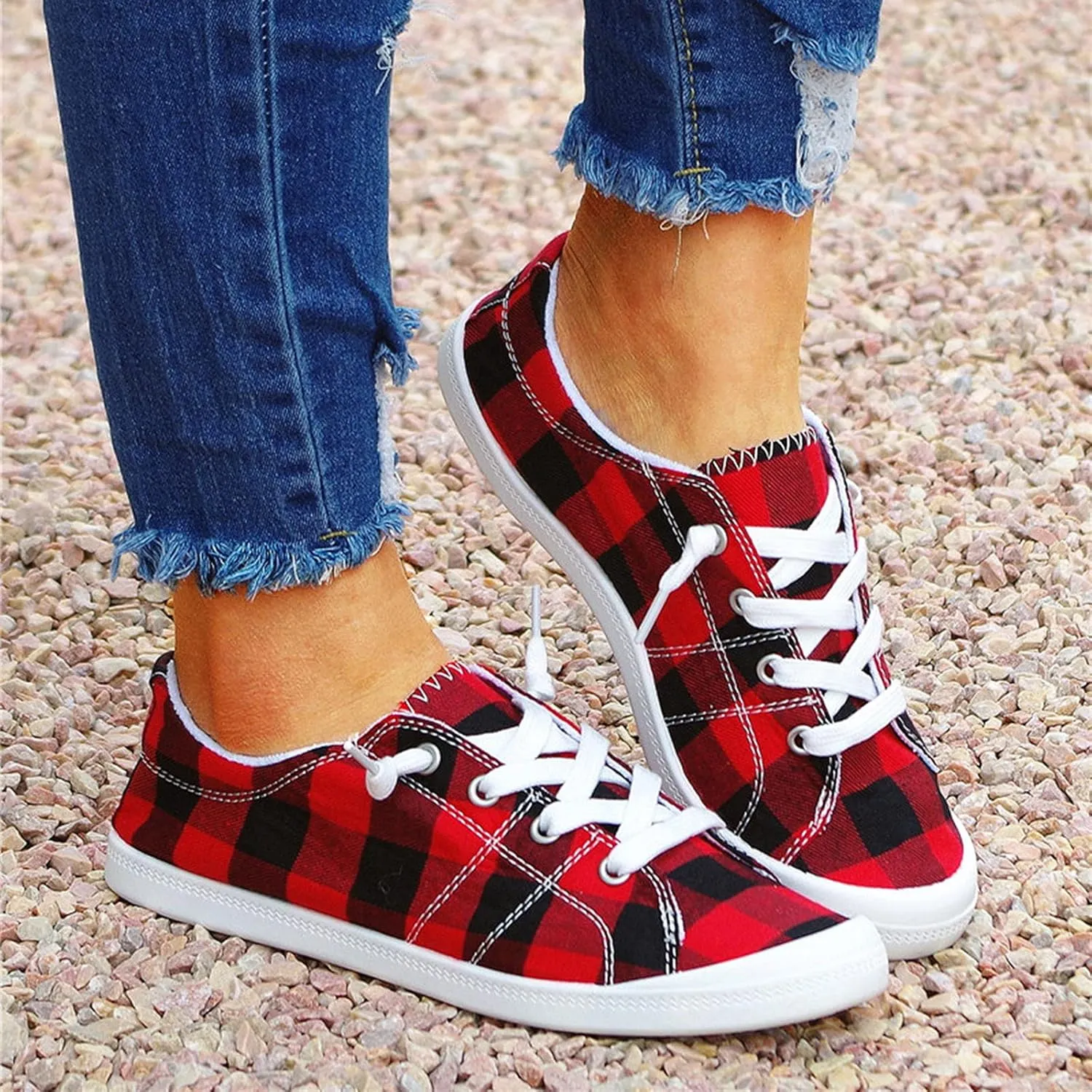 Chunky Sneakers Women Comfy Slip On Shoes for Women Slip On Gym Shoes for Women Wide Width Women's Running Shoes All Black Fashion Sneakers Shoes for Women
