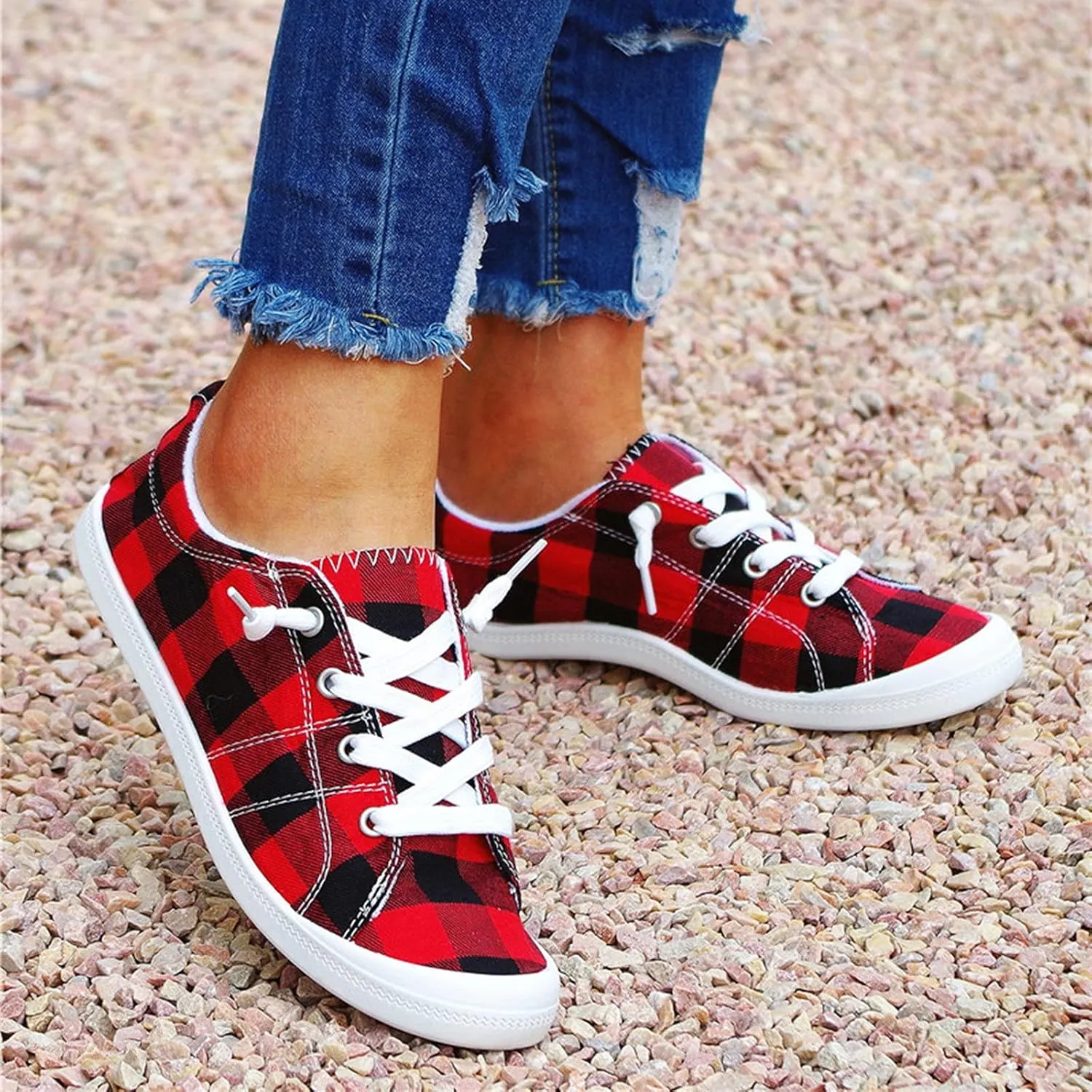 Chunky Sneakers Women Comfy Slip On Shoes for Women Slip On Gym Shoes for Women Wide Width Women's Running Shoes All Black Fashion Sneakers Shoes for Women