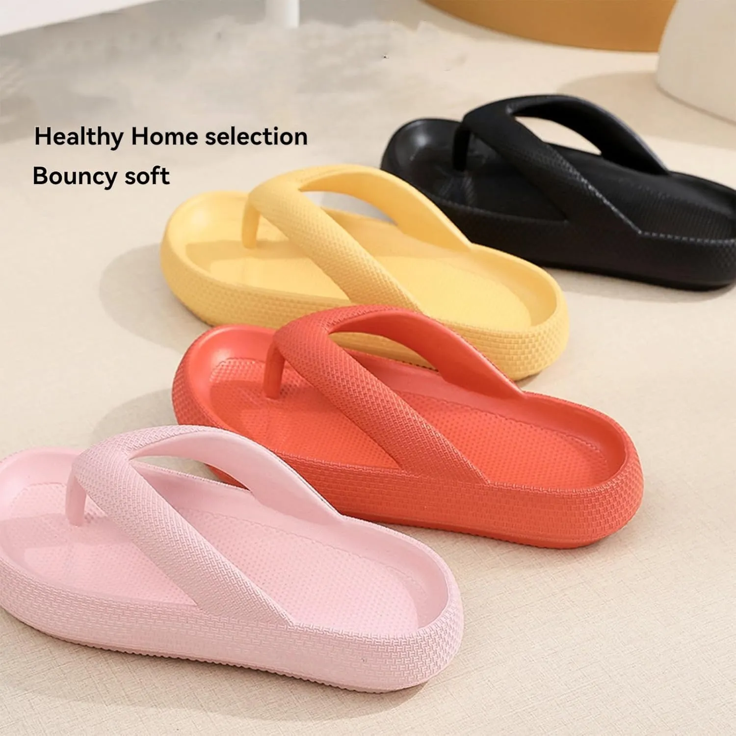 Cloudies Flip Flops for Women, Slippers with Ultra Soft Arch Support Non-Slip, Soft Slides Sandals for Indoor and Outdoor
