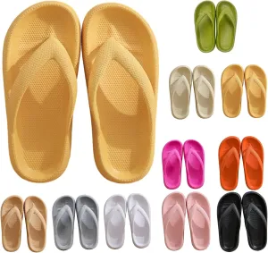 Cloudies Flip Flops for Women, Slippers with Ultra Soft Arch Support Non-Slip, Soft Slides Sandals for Indoor and Outdoor