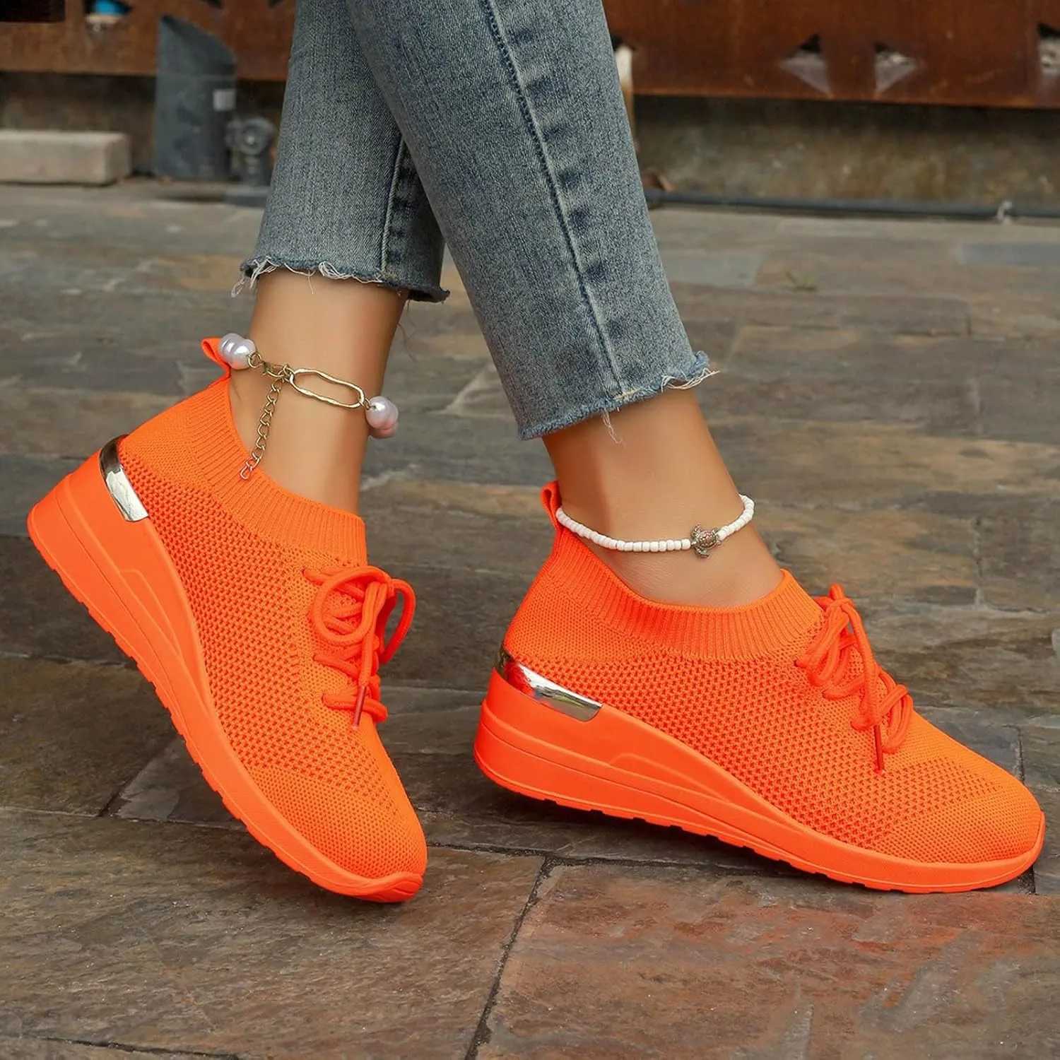 Comfort Lightweight Breathable Sneakers for Women Adjustable Barefoot Diabetic Shoes Lightweight Workout Shoe