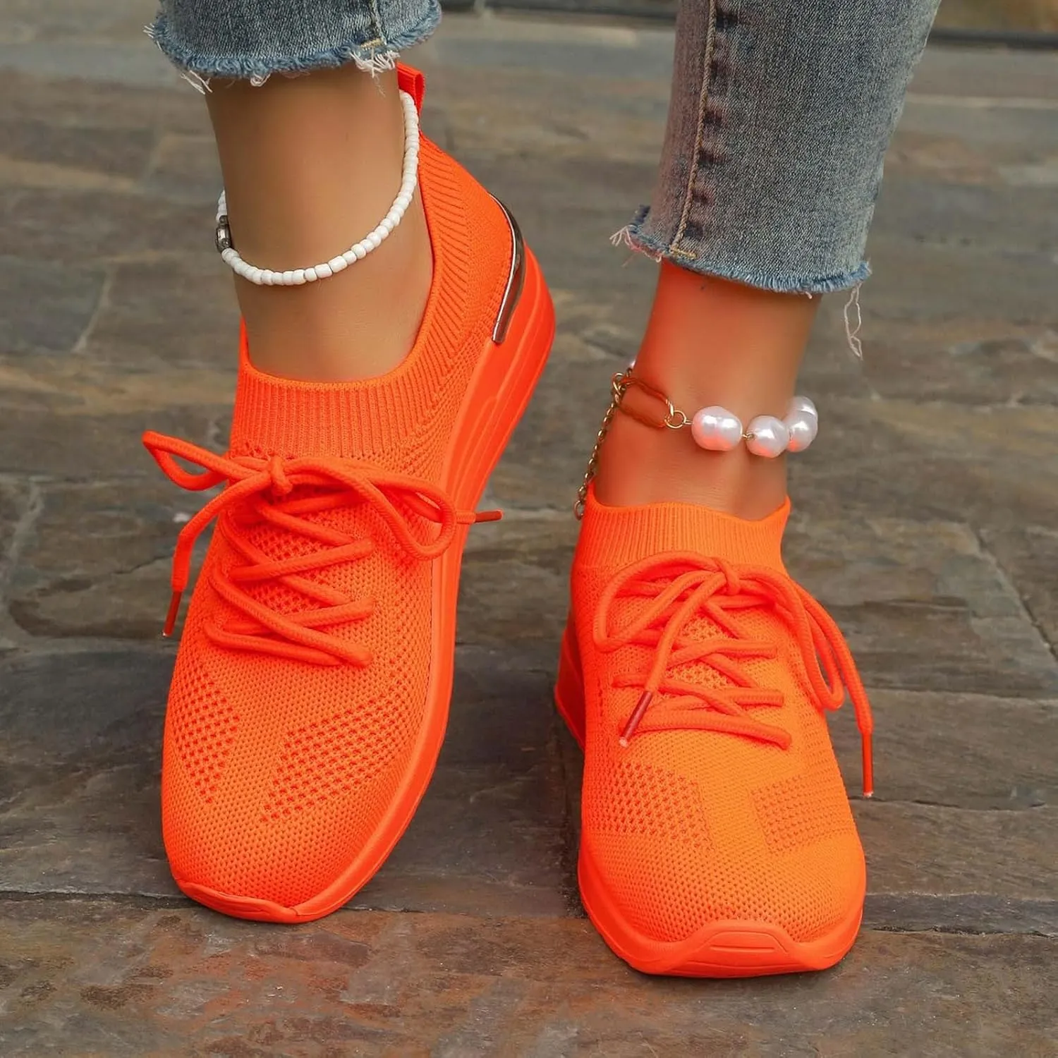 Comfort Lightweight Breathable Sneakers for Women Adjustable Barefoot Diabetic Shoes Lightweight Workout Shoe