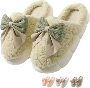 Cute House Slippers Plush Memory Foam Slippers for Indoor and Outdoor Cozy Trendy Slip-On Shoes