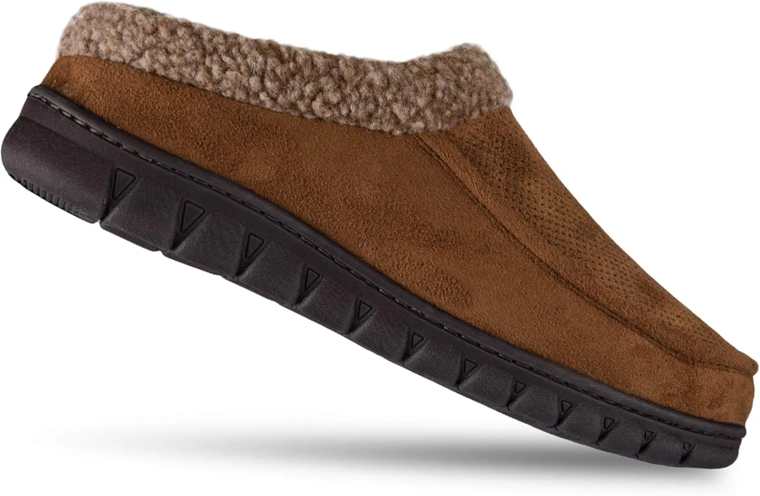 Dickies Men's Perforated Closed Back Memory Foam Slippers - Indoor/Outdoor Sole, Machine Washable