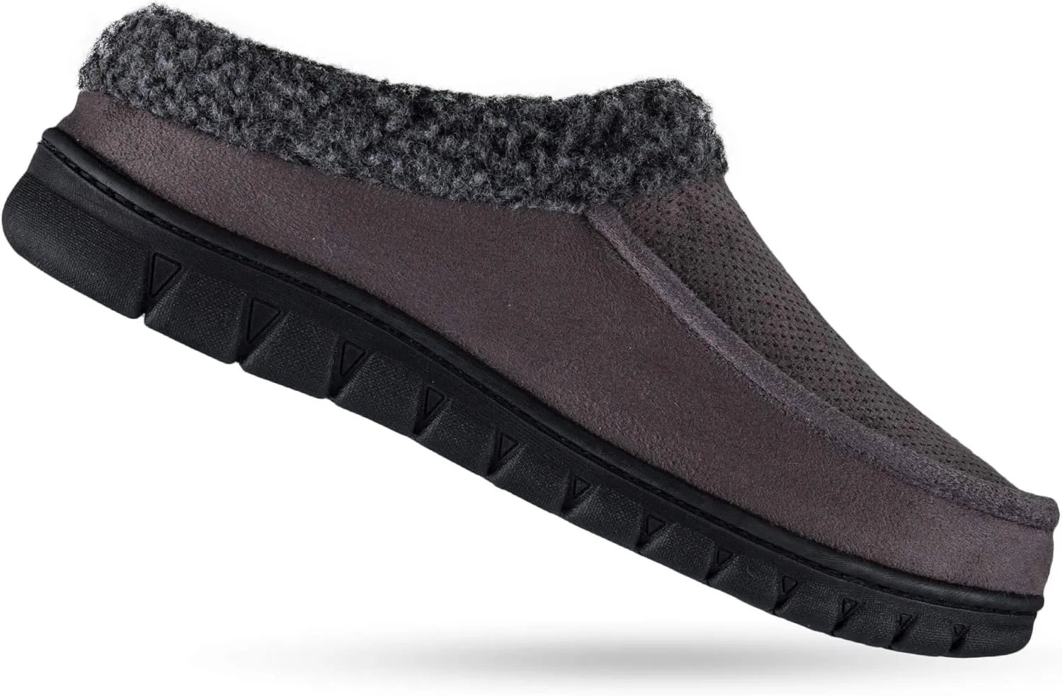 Dickies Men's Perforated Closed Back Memory Foam Slippers - Indoor/Outdoor Sole, Machine Washable