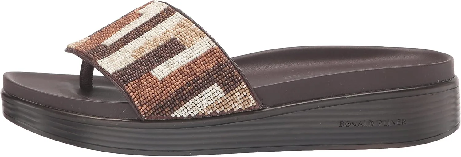 Donald Pliner Women's Fifi Slide Sandals, Women's Summer Sandals, Women’s Shoes, Comfortable Open-Toe Casual Flats