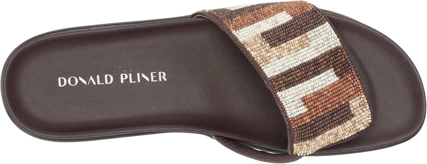 Donald Pliner Women's Fifi Slide Sandals, Women's Summer Sandals, Women’s Shoes, Comfortable Open-Toe Casual Flats