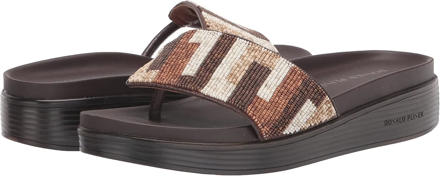 Donald Pliner Women's Fifi Slide Sandals, Women's Summer Sandals, Women’s Shoes, Comfortable Open-Toe Casual Flats