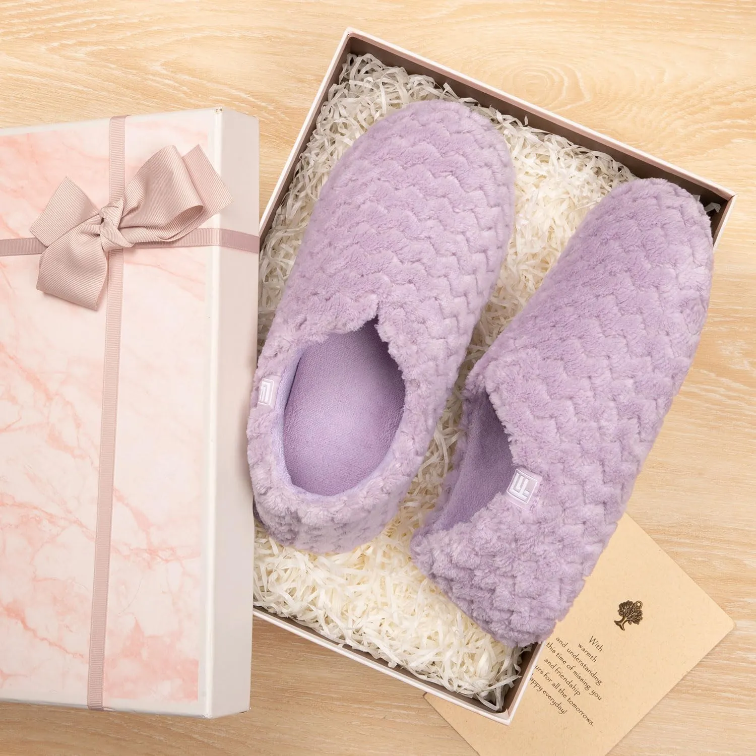 FamilyFairy Women's Memory Foam Slippers Lightweight Cozy Closed Back Slippers Washable House Shoes Indoor Outdoor