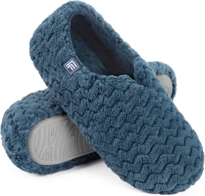 FamilyFairy Women's Memory Foam Slippers Lightweight Cozy Closed Back Slippers Washable House Shoes Indoor Outdoor
