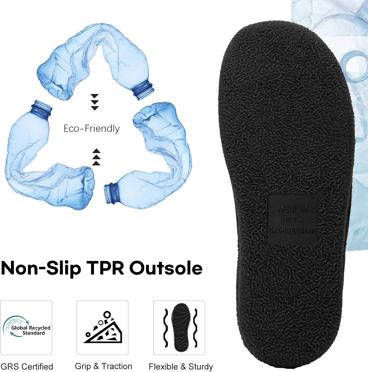 FamilyFairy Womens Slip On Memory Foam Slippers Comfy Knit Bedroom House Shoes for Indoor Outdoor