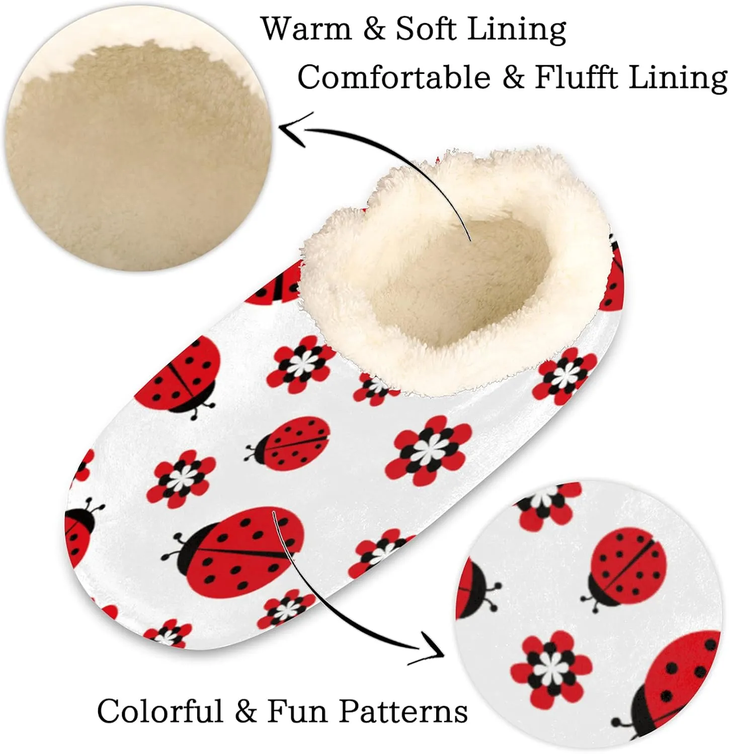Fuzzy Memory Foam Slippers - Women's & Men's Anti-Skid Indoor/Outdoor Home Shoes