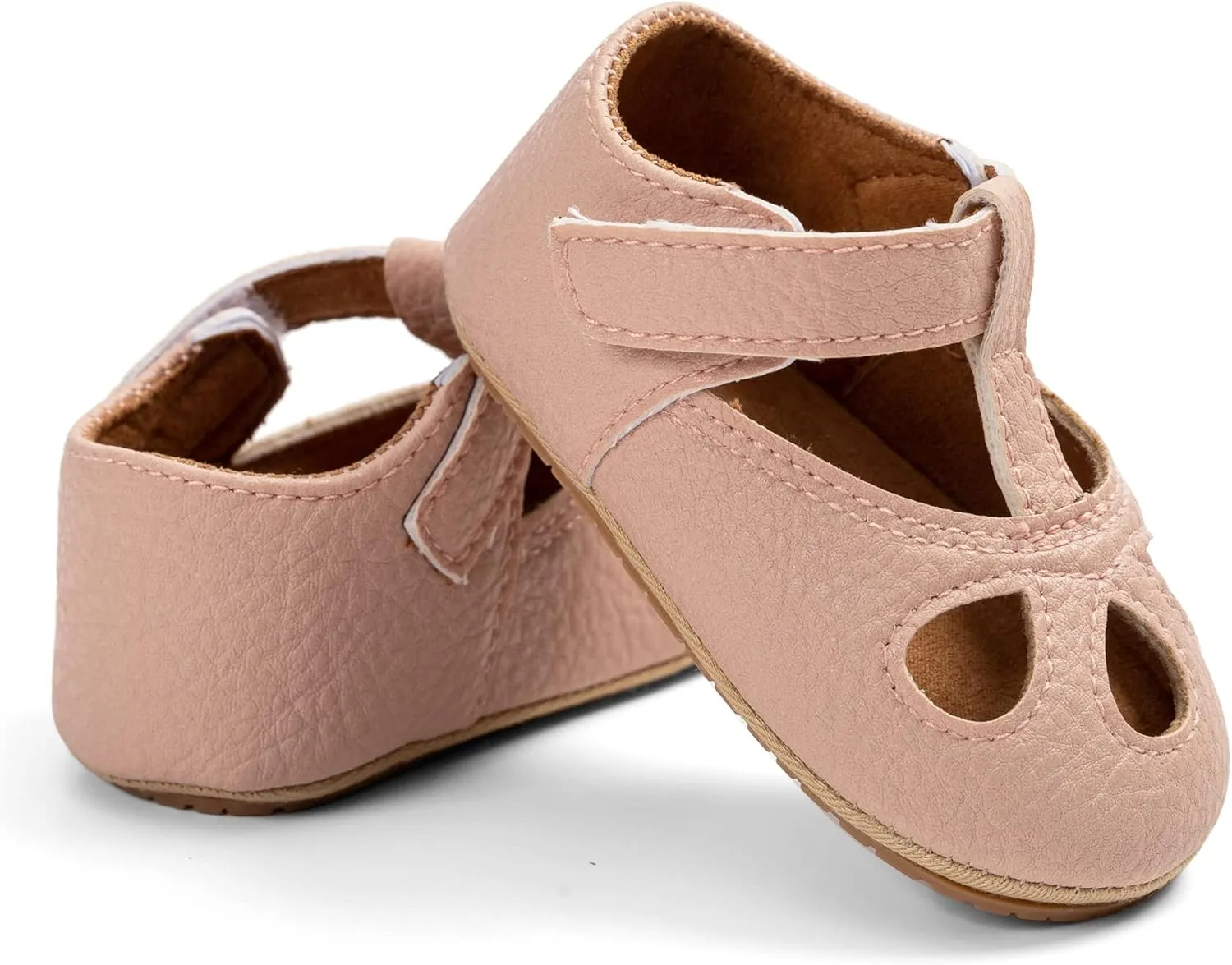 GAISUMMI Baby Girls Shoes Infant Hollowed Style Mary Jane Flats Non-Slip Soft Sole Sandals Toddler First Walkers