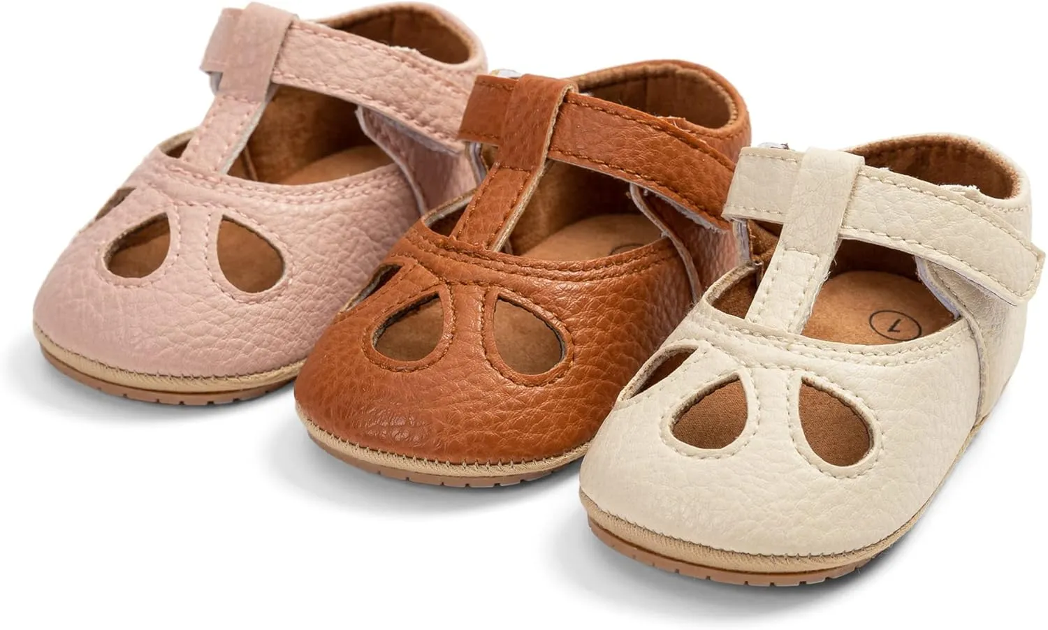 GAISUMMI Baby Girls Shoes Infant Hollowed Style Mary Jane Flats Non-Slip Soft Sole Sandals Toddler First Walkers
