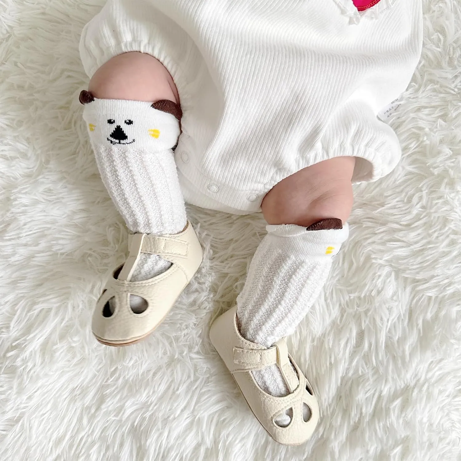 GAISUMMI Baby Girls Shoes Infant Hollowed Style Mary Jane Flats Non-Slip Soft Sole Sandals Toddler First Walkers