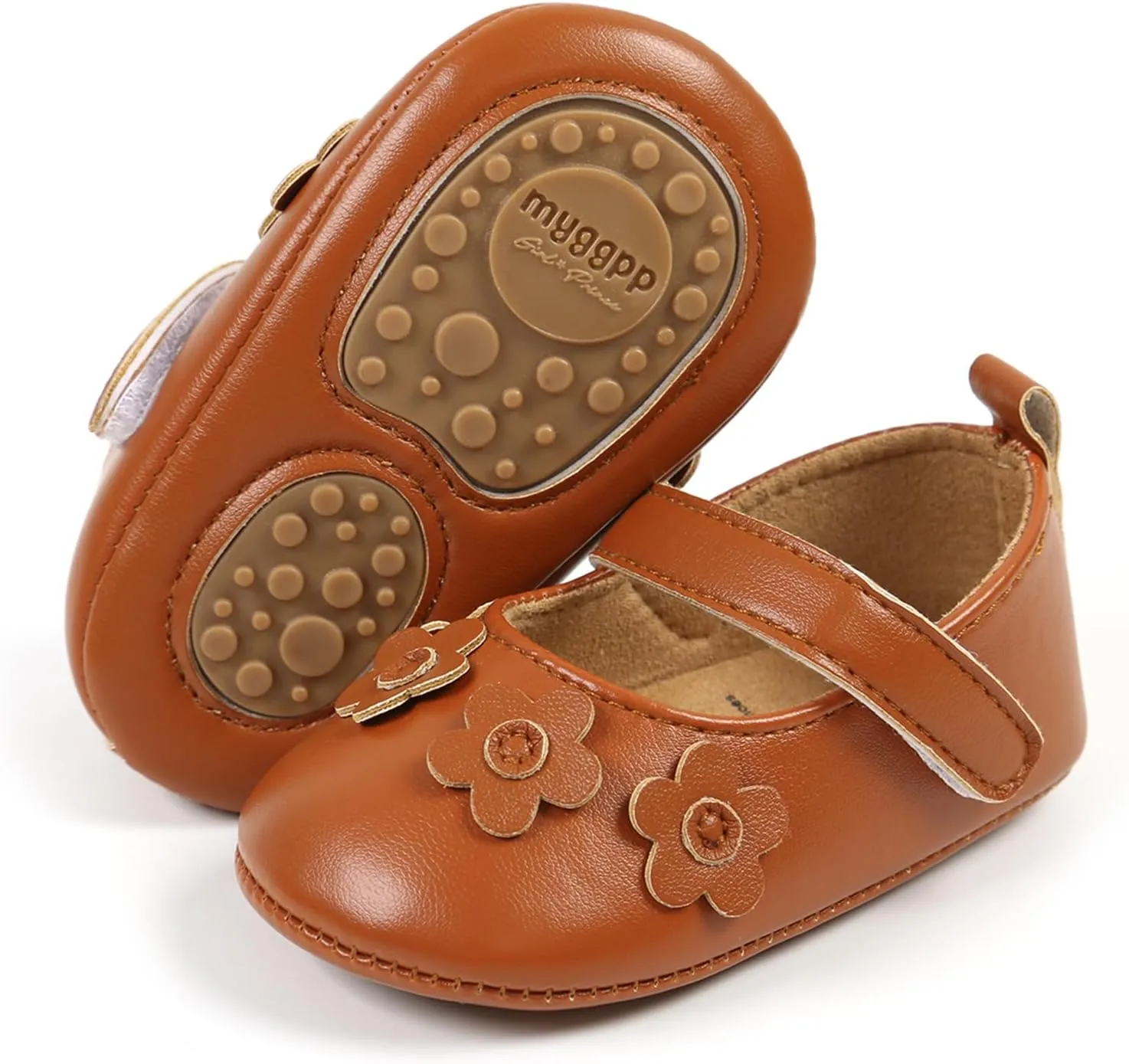 GAISUMMI Baby Girls Shoes Infant Hollowed Style Mary Jane Flats Non-Slip Soft Sole Sandals Toddler First Walkers
