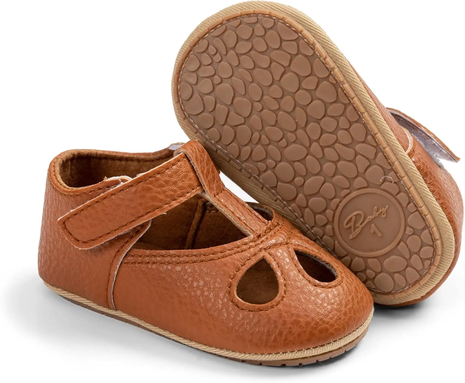 GAISUMMI Baby Girls Shoes Infant Hollowed Style Mary Jane Flats Non-Slip Soft Sole Sandals Toddler First Walkers