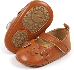 GAISUMMI Baby Girls Shoes Infant Hollowed Style Mary Jane Flats Non-Slip Soft Sole Sandals Toddler First Walkers