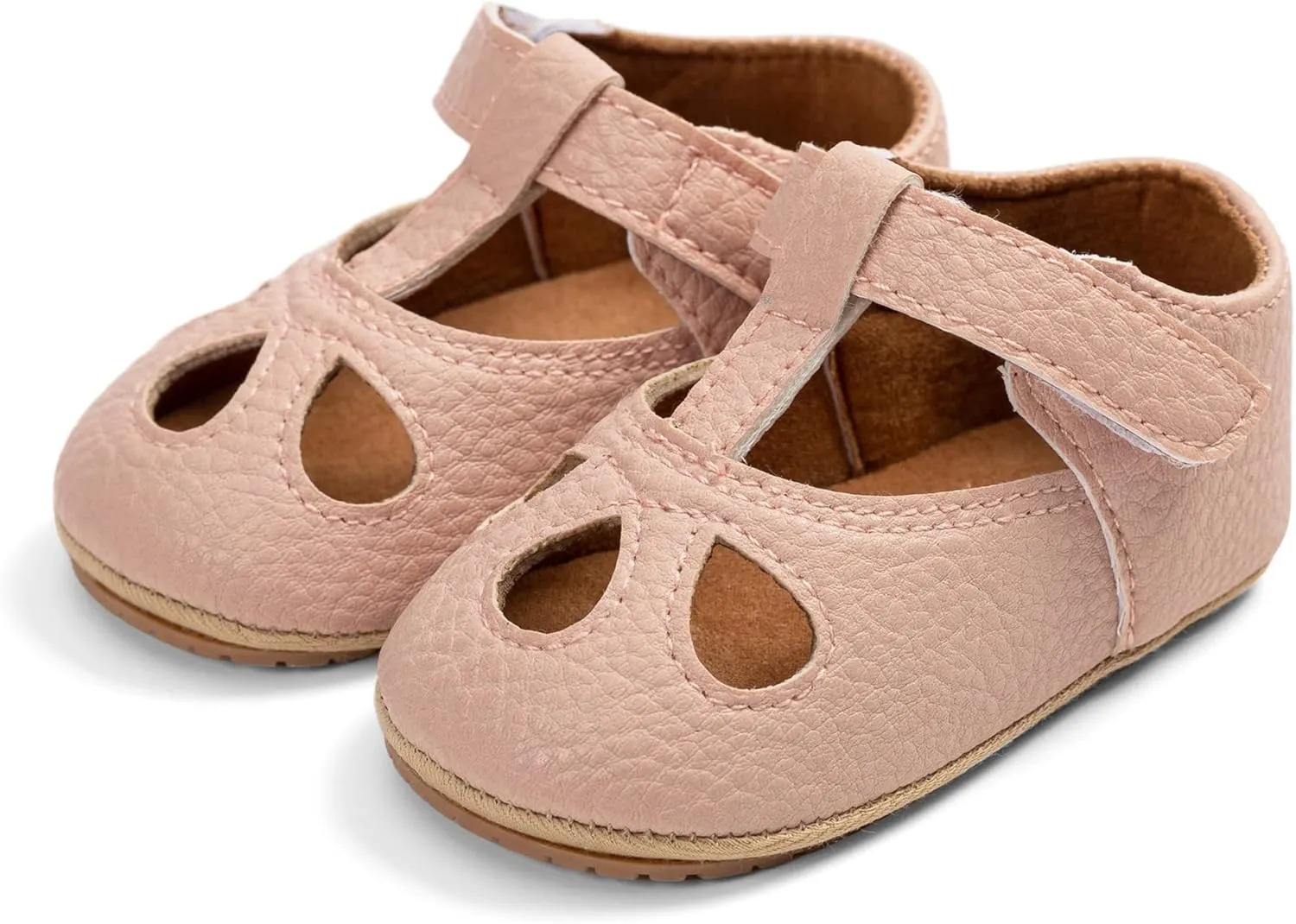 GAISUMMI Baby Girls Shoes Infant Hollowed Style Mary Jane Flats Non-Slip Soft Sole Sandals Toddler First Walkers