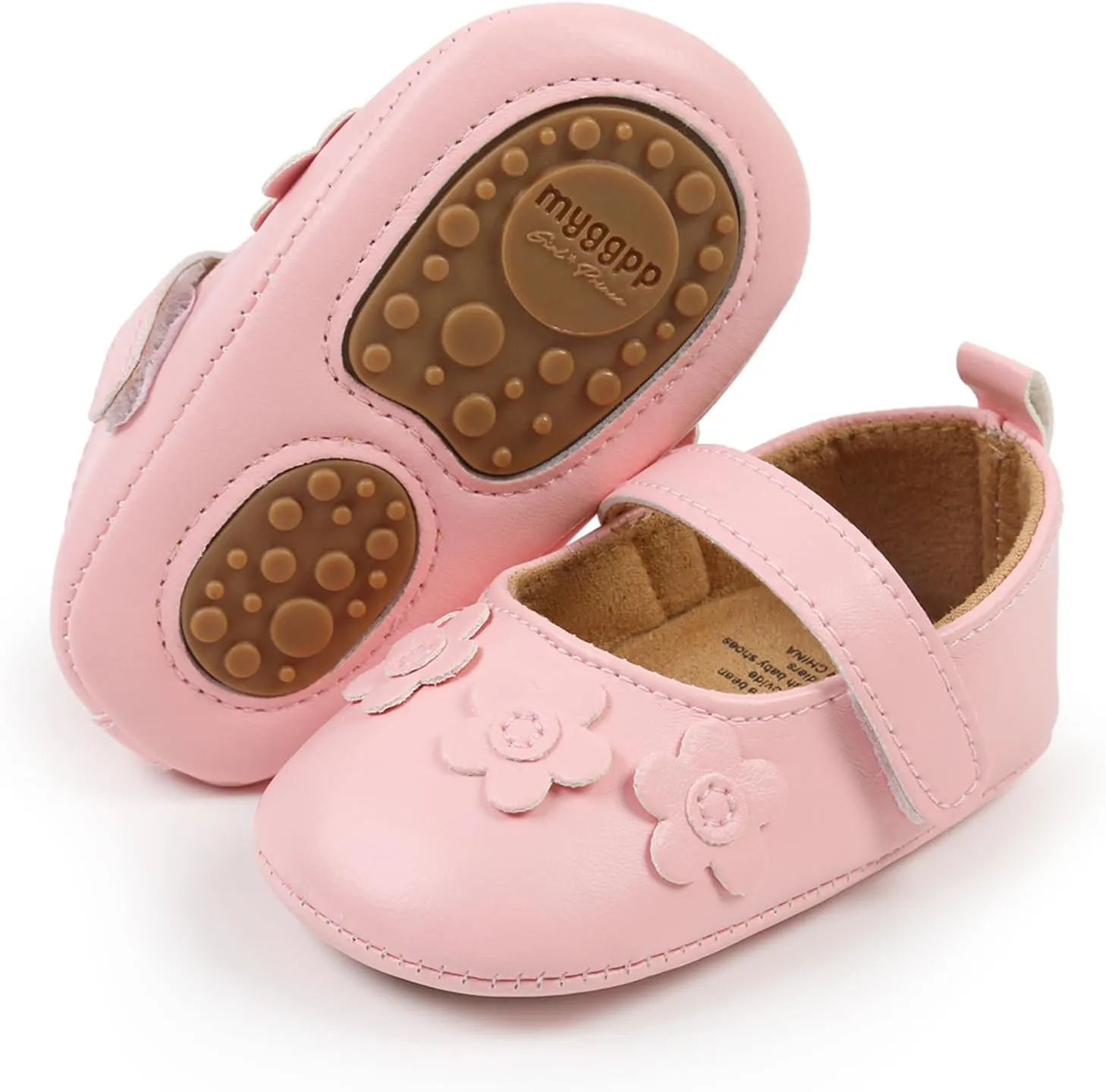 GAISUMMI Baby Girls Shoes Infant Hollowed Style Mary Jane Flats Non-Slip Soft Sole Sandals Toddler First Walkers
