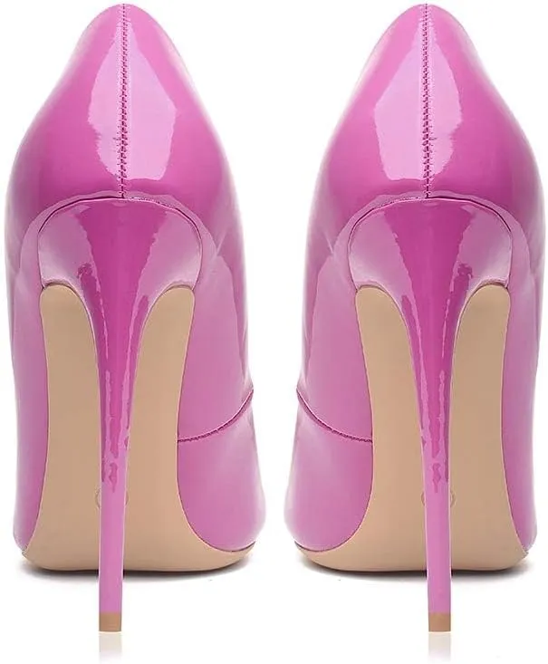 GENSHUO Women's High Heels for Women Classic Pointed Closed Toe Heels Sexy Stiletto Pumps Elegant Classy Wedding Bridal Party Dress Shoes
