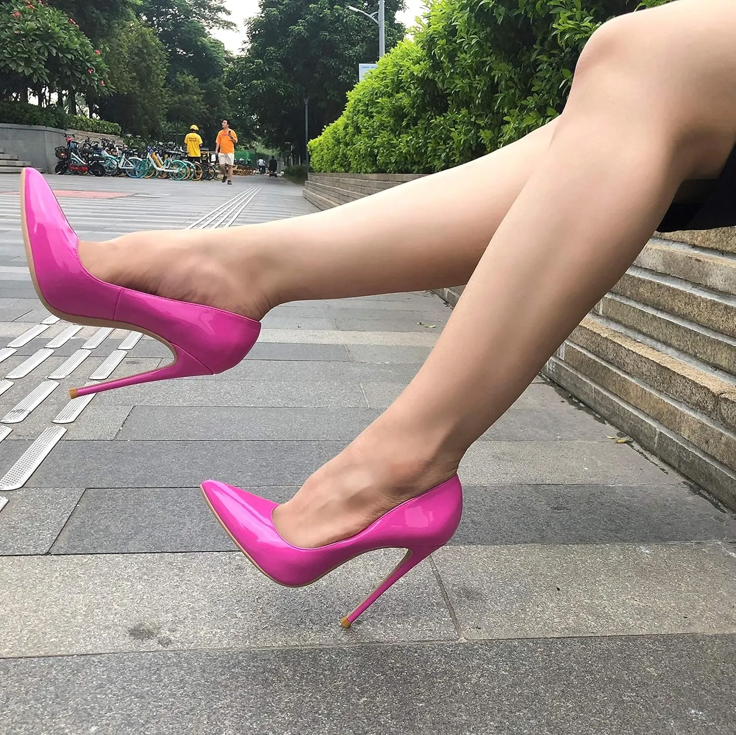 GENSHUO Women's High Heels for Women Classic Pointed Closed Toe Heels Sexy Stiletto Pumps Elegant Classy Wedding Bridal Party Dress Shoes