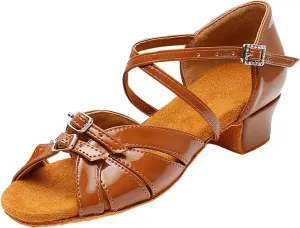 Girls Sandals Comfortable Soft Sole Small Thick Heel Children Dance Shoes Fashionable Soft Sole Sandals for Big Girls