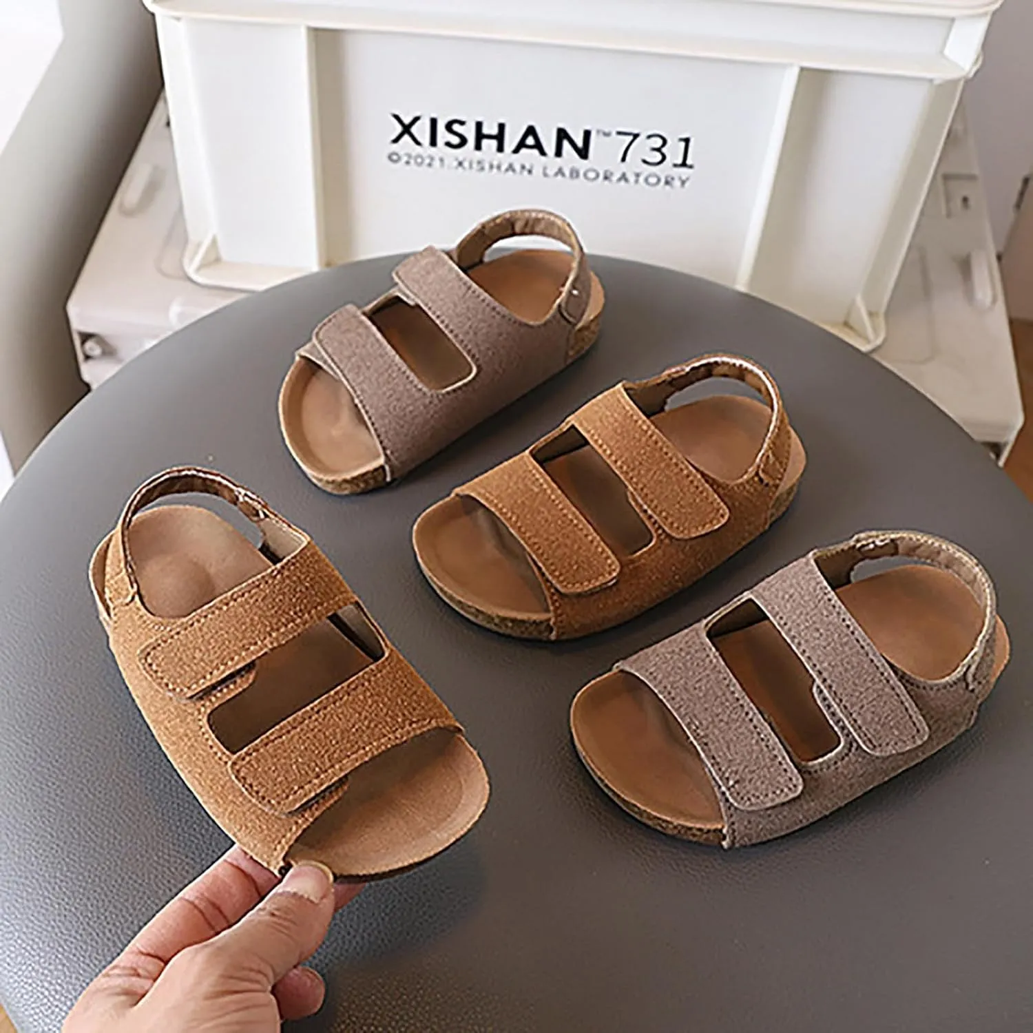 Girls Shoes Comfortable Soft Sole Sandals Fashionable Open Toe Beach Sandals Girls Samdals Flower Girl