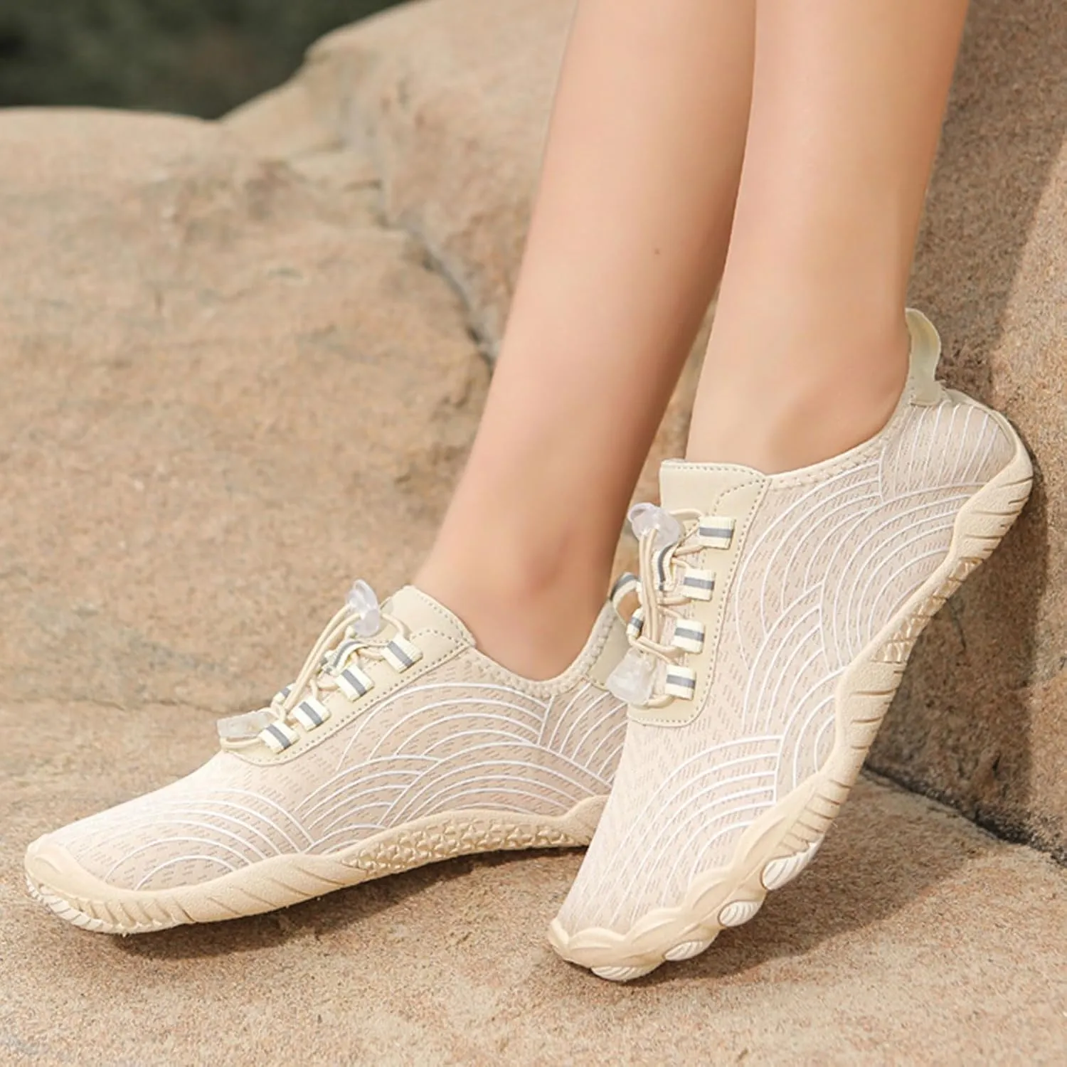 Grounded Women Men Wide Toe Box Barefoot Grounding Quick Dry Breathable Non Slip Hike Water Shoes for Swim Surf Hiking Outdoor Sports Neuropathy Comfort Footwear