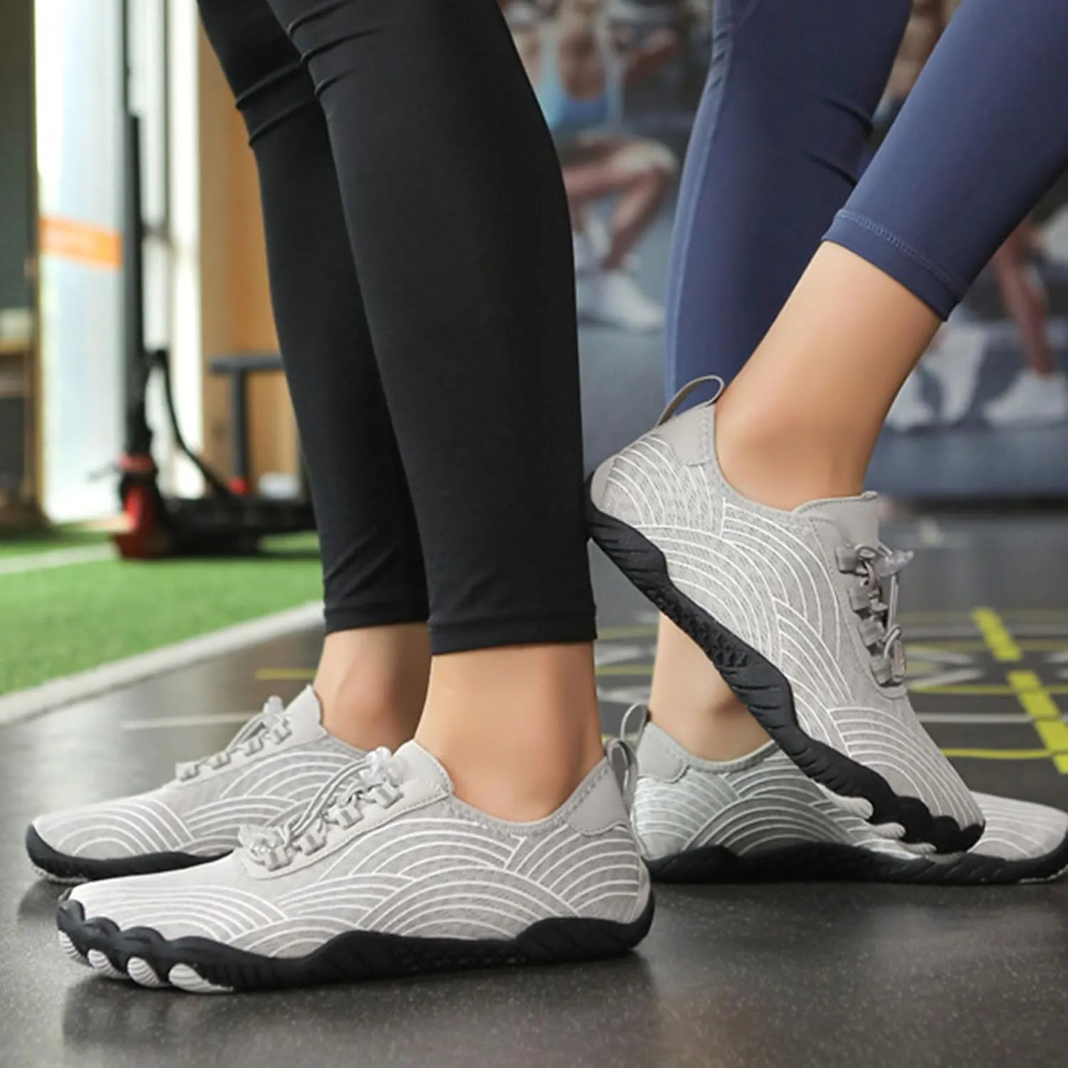 Hike Barefoot Shoes for Women Breathable Non-Slip Athletic Footwear Wide Toe Box Barefoot Grounding Shoes Beach Outdoor Running Sneakers Healthy Non-Slip Shoe Unisex