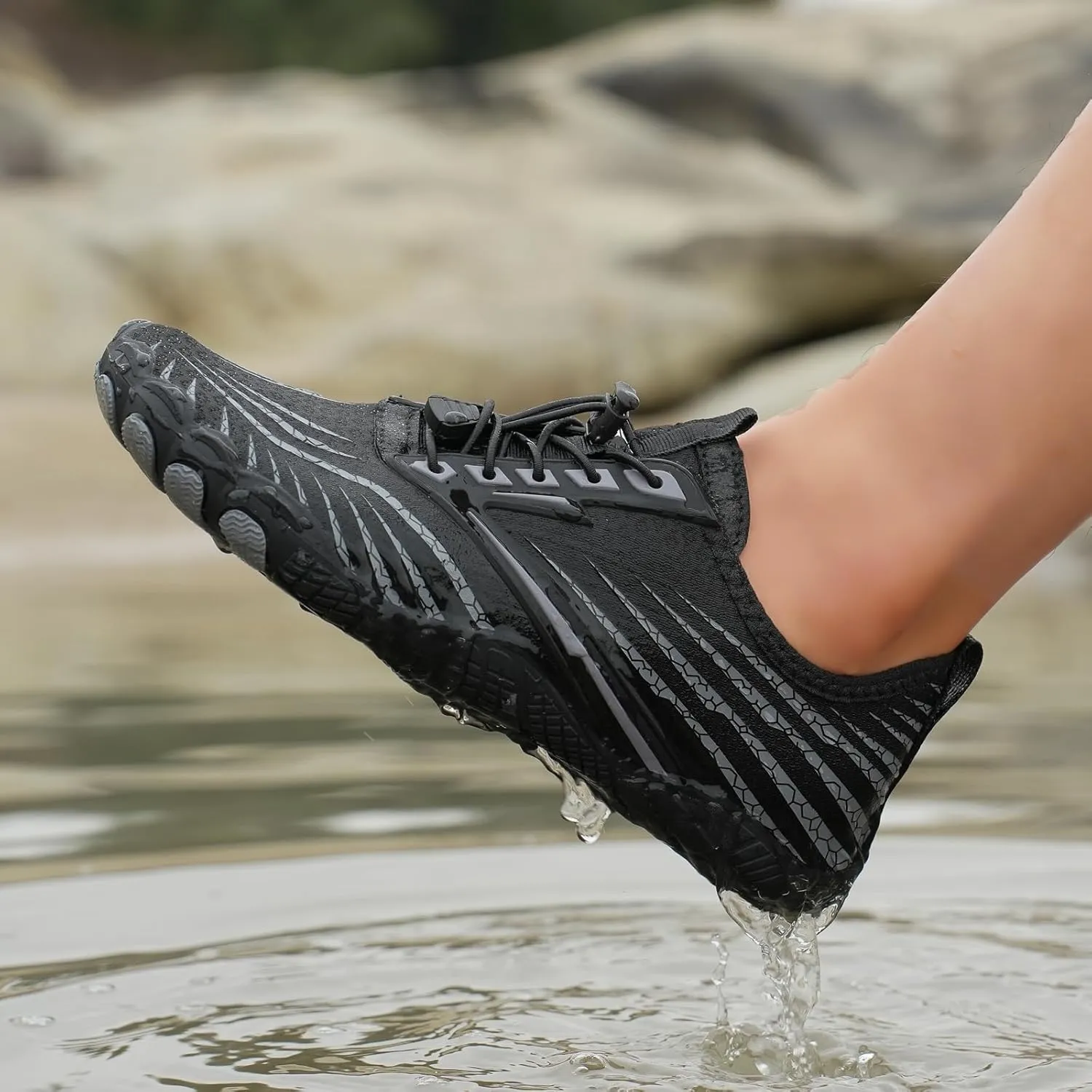 Hike Barefoot Shoes for Women Men Non-Slip Breathable Walking Shoe Wide Toe Water Shoes Comfortable Athletic Footwear Healthy Non-Slip Grounding Sneaker