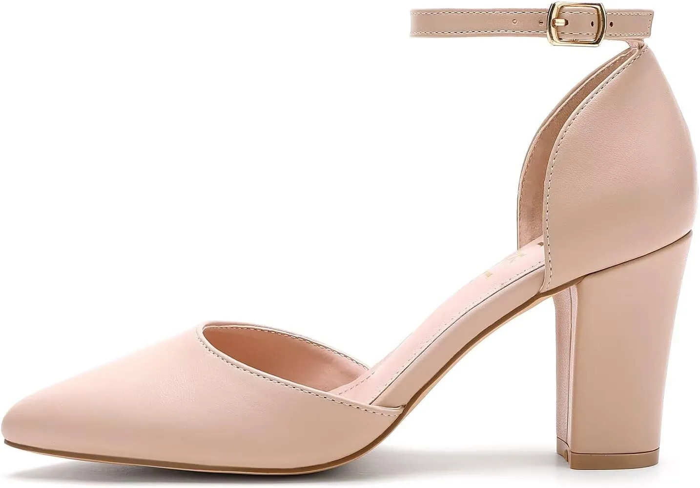 HKL Women's Closed Toe Pointed Heels Pumps