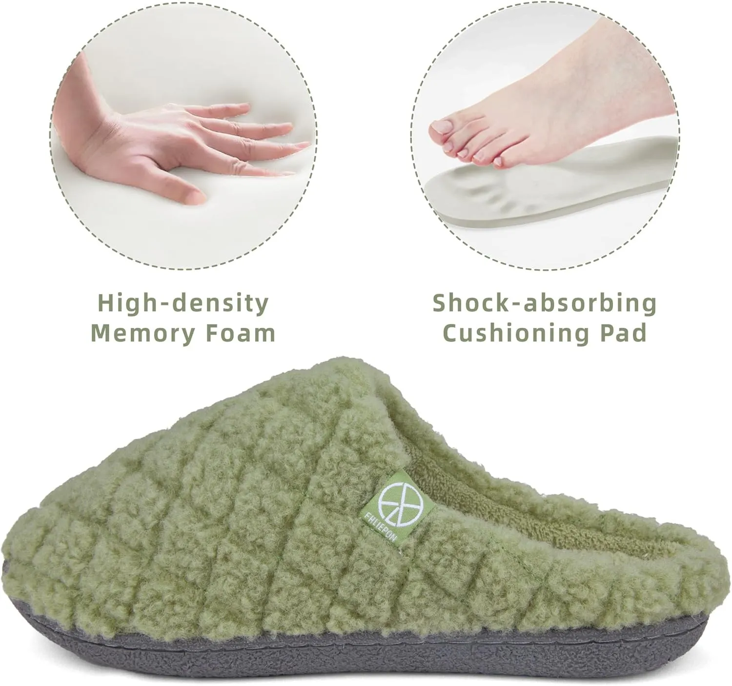 House Slippers for Women Memory Foam Slippers Cozy Lightweight House Shoes for Indoor Outdoor