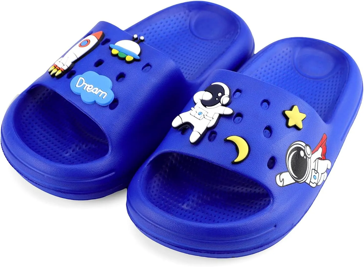 KAKU NANU Kids Slide Sandals EVA Cloud Slippers Open Toe Soft Slides Lightweight Non-slip Unisex Children Cozy Summer Flip Flop Shoes